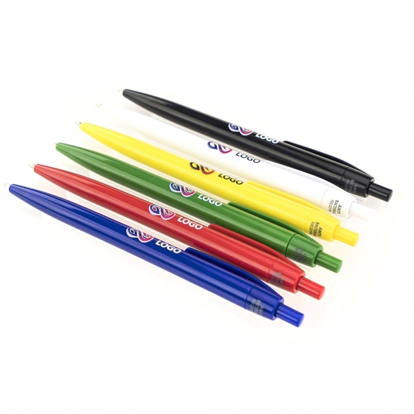 Długopis antybakteryjny plastikowy z nadrukiem pełnokolorowym Alfa UV
