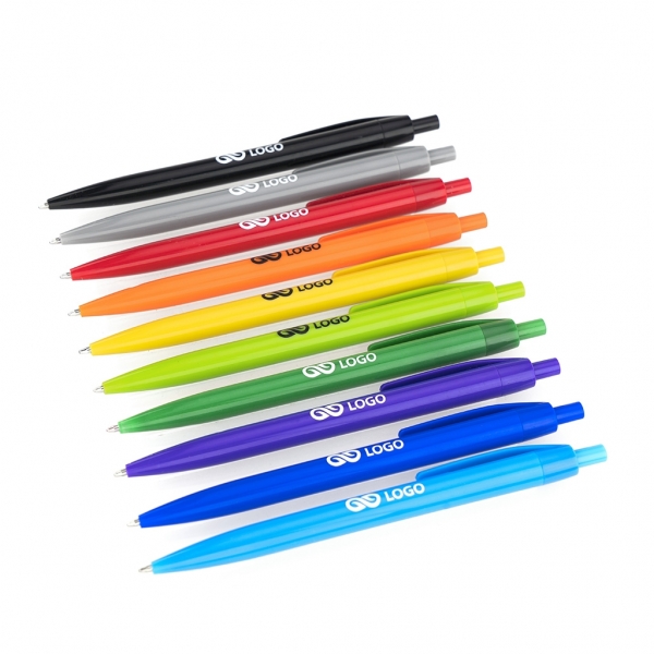 Długopis plastikowy z nadrukiem UV Netto Kolor