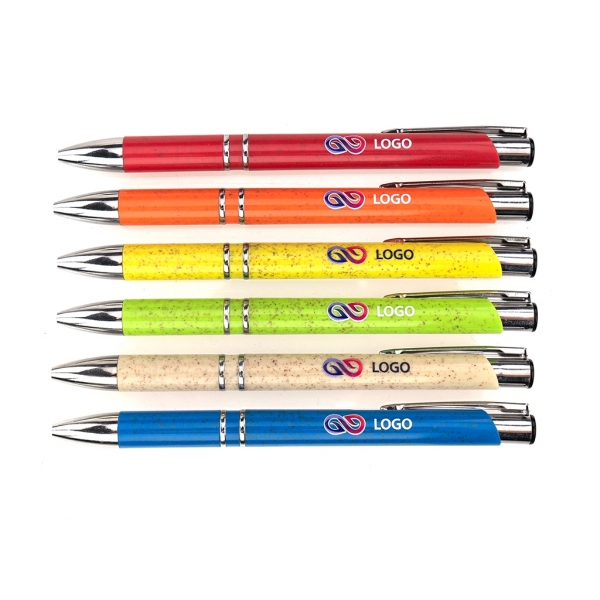 Długopisy plastikowy z nadrukiem pełnokolorowym UV Oliver